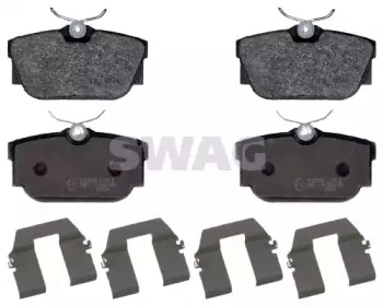 Комплект тормозных колодок, дисковый тормоз SWAG купить